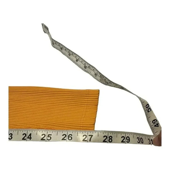 Year of Ours Women's Small Orange Sherbet Veronica Leggings - Picture 4 of 4